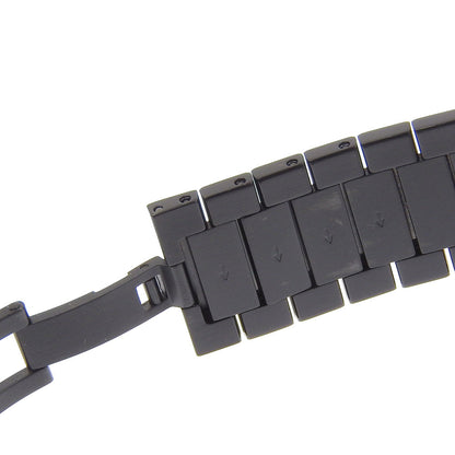 Gucci Watches Quartz 133.3 Stainless Steel Black Interlocking Gold Dial Boys