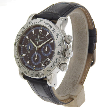Zenith Watches Mechanical Automatic 02.0461.400 Stainless Steel , Embossed Leather Silver Cal.400