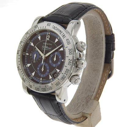 Zenith Watches Mechanical Automatic 02.0461.400 Stainless Steel , Embossed Leather Silver Cal.400