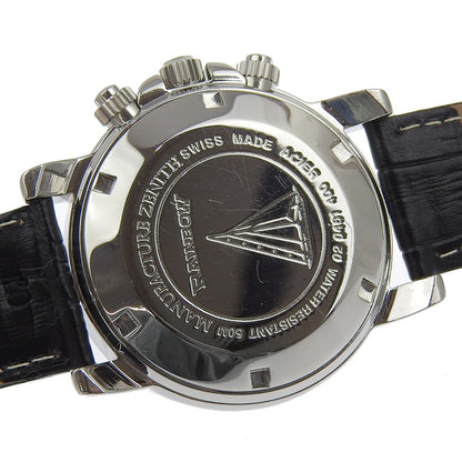 Zenith Watches Mechanical Automatic 02.0461.400 Stainless Steel , Embossed Leather Silver Cal.400