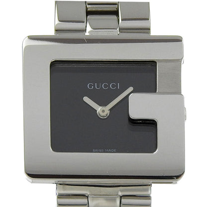 Gucci Watches Quartz 3600L Stainless Steel Silver G Watch Black Dial Women