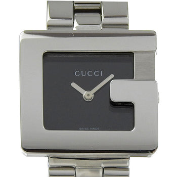 Gucci Watches Quartz 3600L Stainless Steel Silver G Watch Black Dial Women
