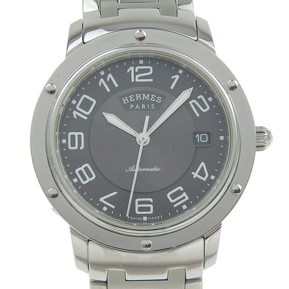 Hermes Watches Mechanical Automatic Cp2.810 Stainless Steel Silver Clipper Gray Dial Mens