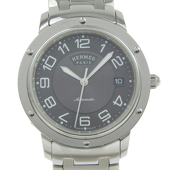 Hermes Watches Mechanical Automatic Cp2.810 Stainless Steel Silver Clipper Gray Dial Mens