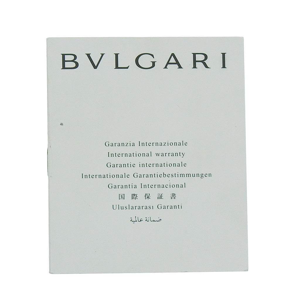 Bvlgari Watches Mechanical Automatic Scb38S Stainless Steel Silver Diagonoscouba Black Dial Mens