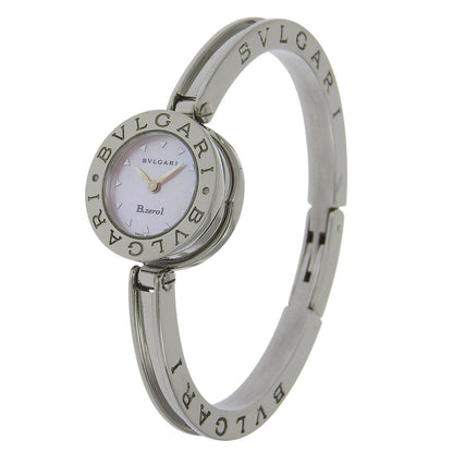 Bvlgari Watches Quartz Bz22S Stainless Steel Silver Be Zero One B-Zero1 Pink Shell Dial Women