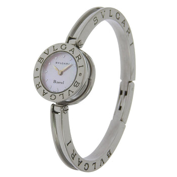 Bvlgari Watches Quartz Bz22S Stainless Steel Silver Be Zero One B-Zero1 Pink Shell Dial Women