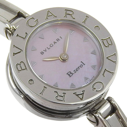 Bvlgari Watches Quartz Bz22S Stainless Steel Silver Be Zero One B-Zero1 Pink Shell Dial Women