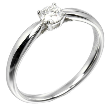 Tiffany&Co. Ring 0.24Ct Pt950Platinum, Diamond Silver Harmony Solitaire Women