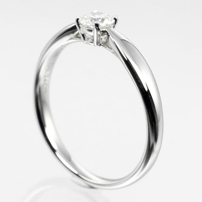 Tiffany&Co. Ring 0.24Ct Pt950Platinum, Diamond Silver Harmony Solitaire Women