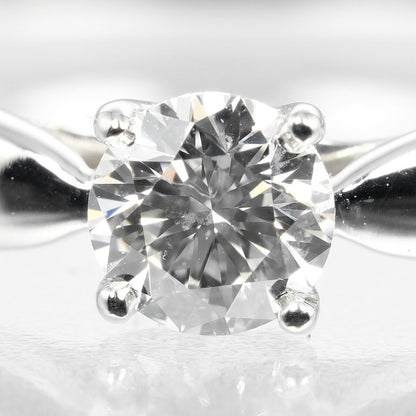 Tiffany&Co. Ring 0.24Ct Pt950Platinum, Diamond Silver Harmony Solitaire Women