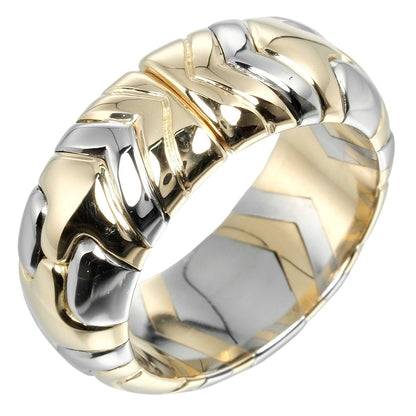 Bvlgari Ring K18 Yellow Gold, Stainless Steel Silver Al Beare Women