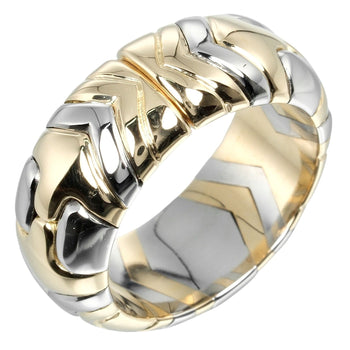 Bvlgari Ring K18 Yellow Gold, Stainless Steel Silver Al Beare Women