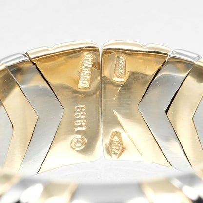 Bvlgari Ring K18 Yellow Gold, Stainless Steel Silver Al Beare Women
