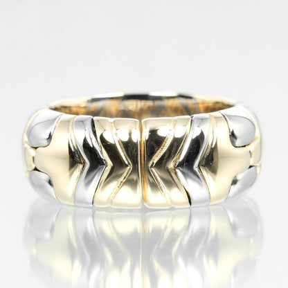 Bvlgari Ring K18 Yellow Gold, Stainless Steel Silver Al Beare Women
