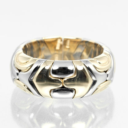 Bvlgari Ring K18 Yellow Gold, Stainless Steel Silver Al Beare Women