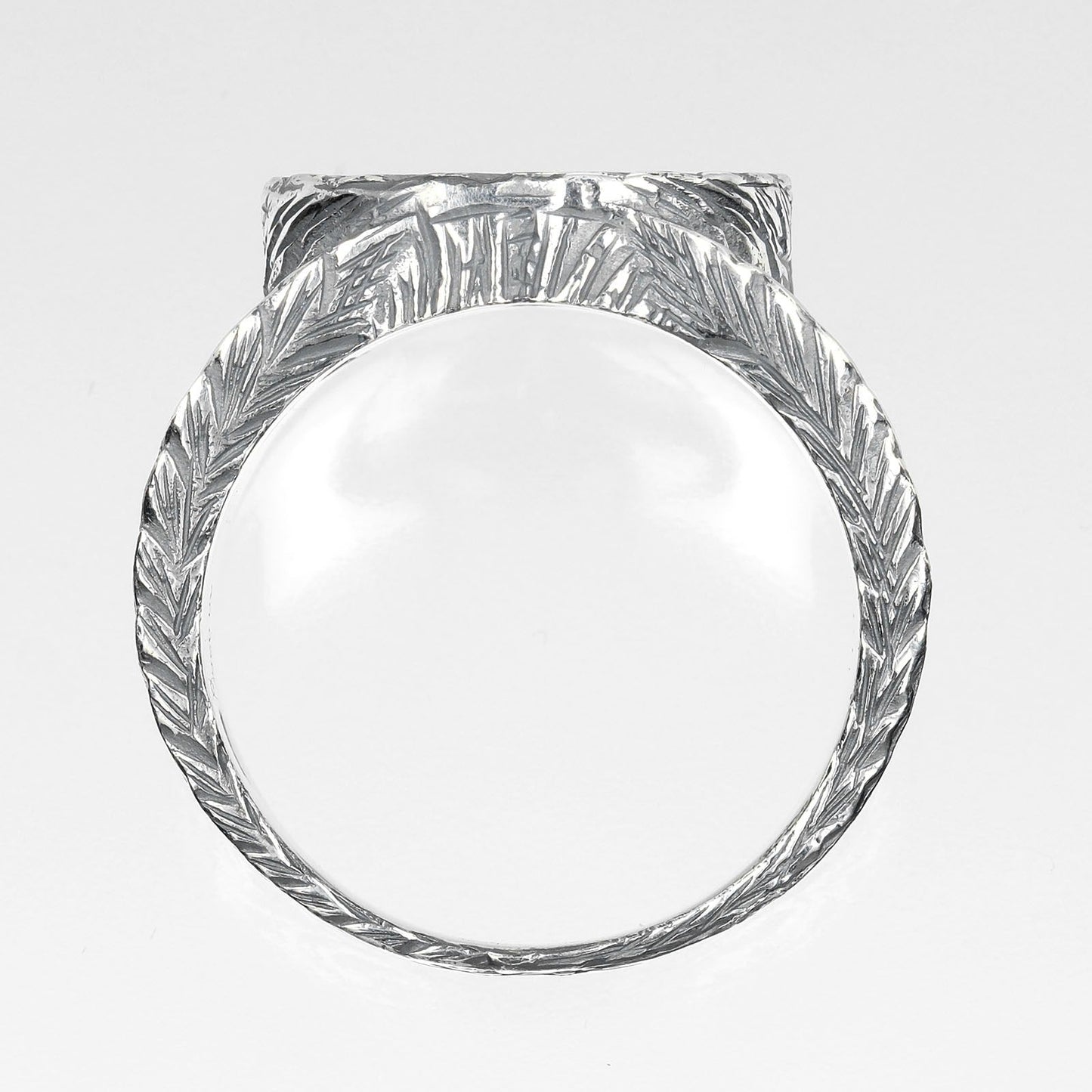 Gucci Ring Silver925 Silver Interlocking G Arabesque Mens 19