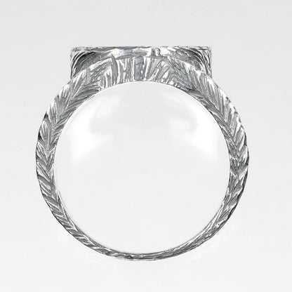 Gucci Ring Silver925 Silver Interlocking G Arabesque Mens 19
