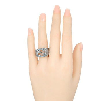 Gucci Ring Silver925 Silver Interlocking G Arabesque Mens 19