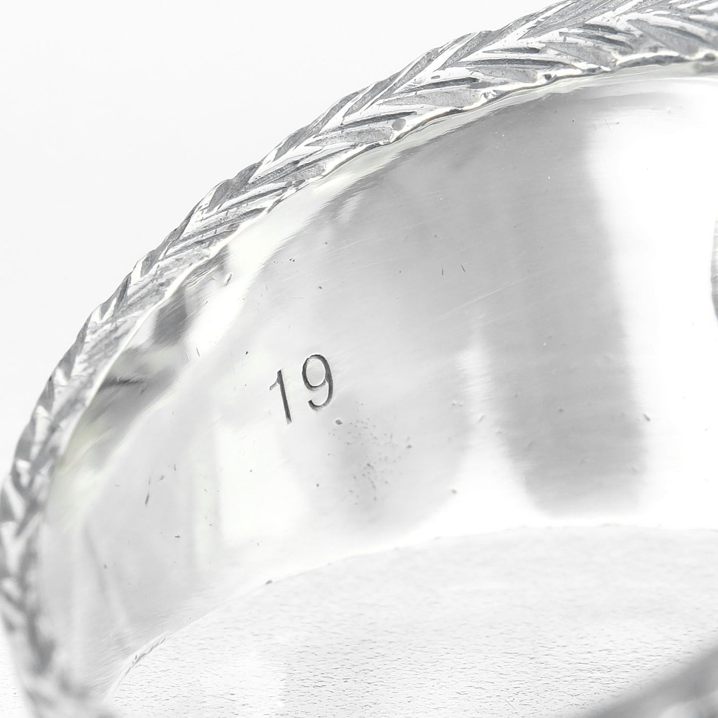 Gucci Ring Silver925 Silver Interlocking G Arabesque Mens 19