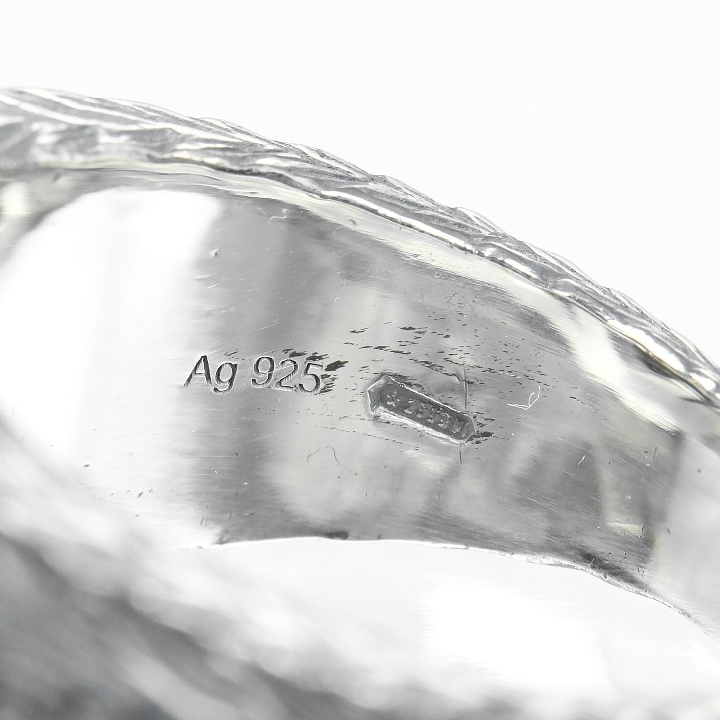 Gucci Ring Silver925 Silver Interlocking G Arabesque Mens 19