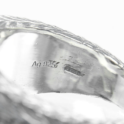 Gucci Ring Silver925 Silver Interlocking G Arabesque Mens 19