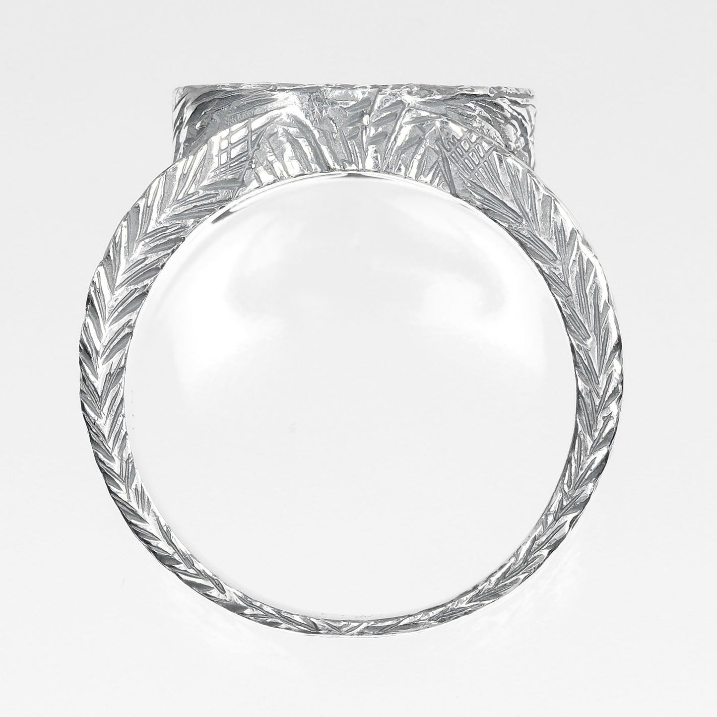 Gucci Ring Silver925 Silver Interlocking G Arabesque Mens 19