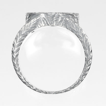 Gucci Ring Silver925 Silver Interlocking G Arabesque Mens 19