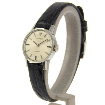 Rolex Watches Hand Winding 2649 Stainless Steel , Leather Silver Cal.1400 No. 2 Precision Silver