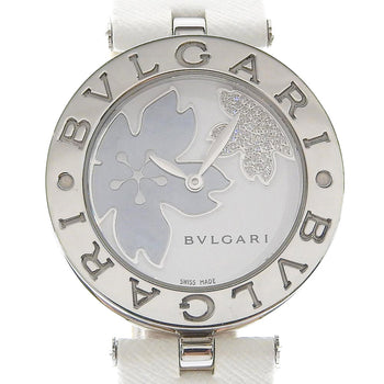 Bvlgari Watches Quartz Bz30Fdsl Stainless Steel , Leather White Be Zero One B-Zero1 White Shell