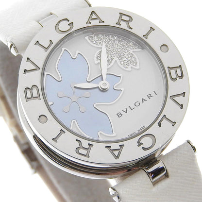Bvlgari Watches Quartz Bz30Fdsl Stainless Steel , Leather White Be Zero One B-Zero1 White Shell
