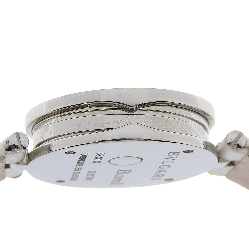 Bvlgari Watches Quartz Bz30Fdsl Stainless Steel , Leather White Be Zero One B-Zero1 White Shell
