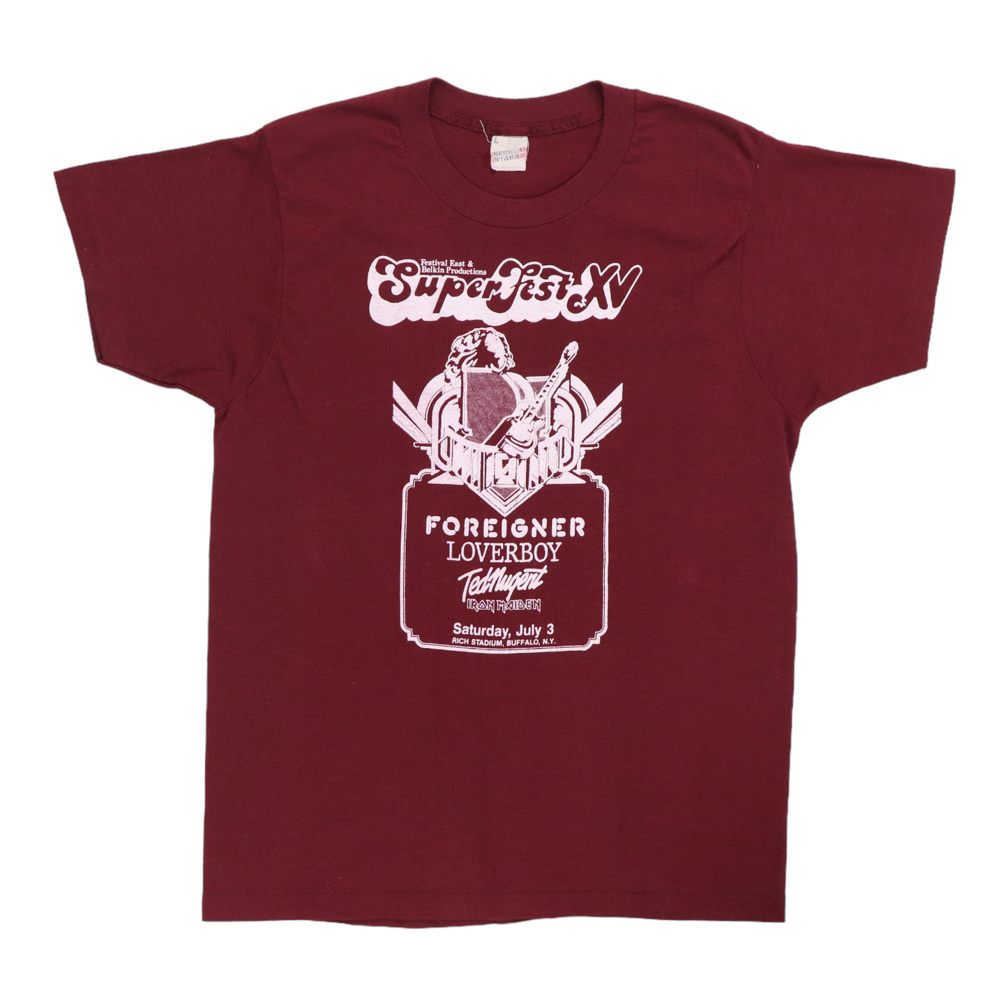 1982 Superfest Iron Maiden Concert Shirt