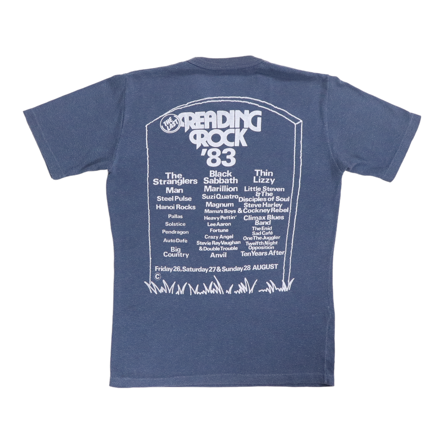 1983 Reading Rock Phil Lynott Ian Gillan Concert Shirt