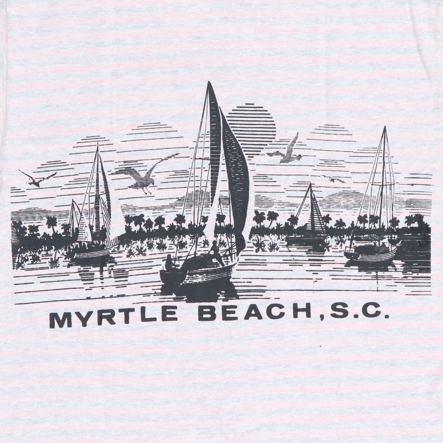 Shirt 1980s Myrtle Beach Striped