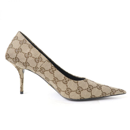 Gucci Pumps Gg Canvas Brown Type Women 36.5