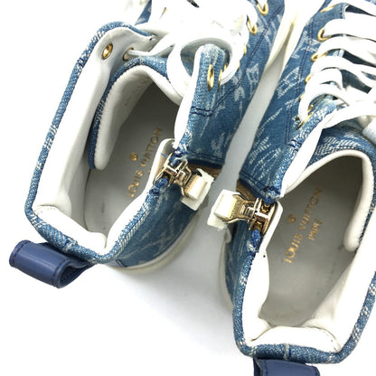 Louis Vuitton Sneakers 1A4Vt4 Monogram Denim Blue X White Monogram Denim Stellar Line Sneakers 35