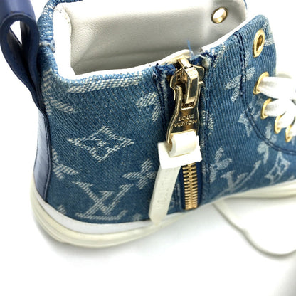 Louis Vuitton Sneakers 1A4Vt4 Monogram Denim Blue X White Monogram Denim Stellar Line Sneakers 35