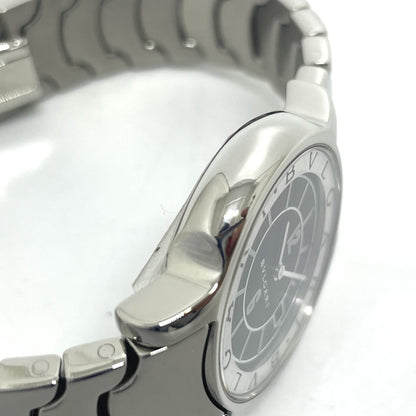 Bvlgari Watches Quartz St29S Stainless Steel Silver Solo Tempo Black Dial Women