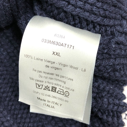 Dior Sweater 033M630At171 Wool Navy X White Logo Sean Stussy Mens Xxl