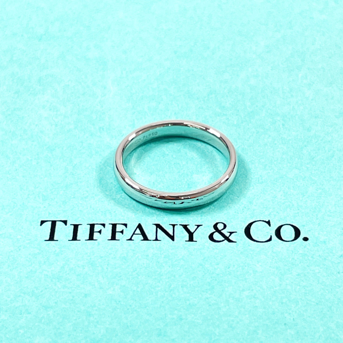 Tiffany&Co. Ring Pt950Platinum Silver Forever Wedding Band Ring