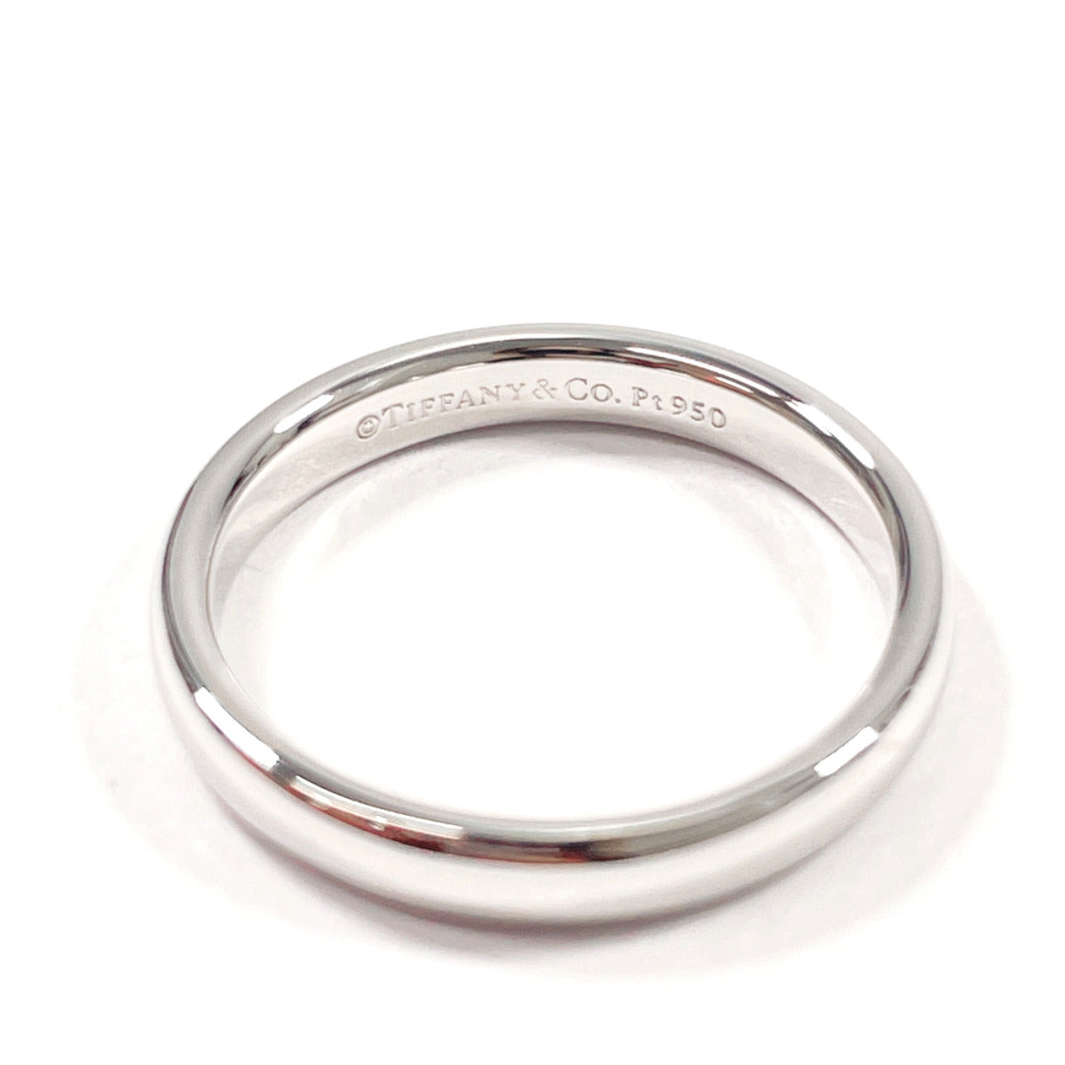 Tiffany&Co. Ring Pt950Platinum Silver Forever Wedding Band Ring