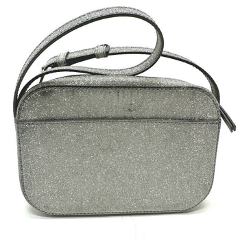 Balenciaga Shoulder Bag 552372 Leather Silver Logo Everyday Camera Bag Women