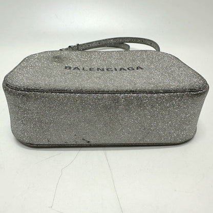 Balenciaga Shoulder Bag 552372 Leather Silver Logo Everyday Camera Bag Women