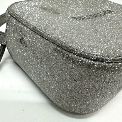 Balenciaga Shoulder Bag 552372 Leather Silver Logo Everyday Camera Bag Women