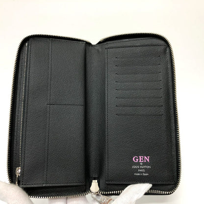 Louis Vuitton Long Wallet Purse M60965 Epi Leather Black Epi Zippy Wallet Vertical Mens