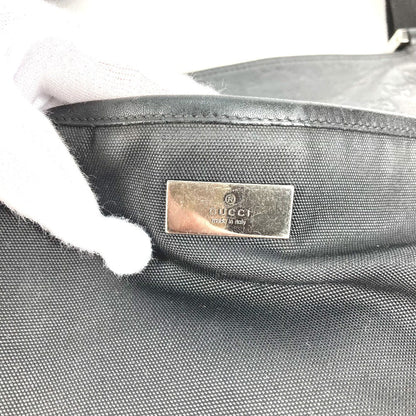 Gucci Shoulder Bag 161822 Leather, Nylon Black Guccisima Gg Mens