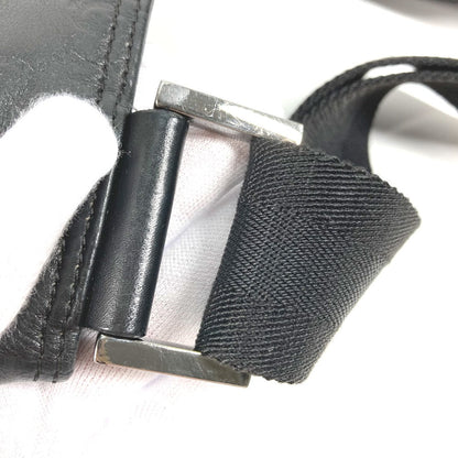 Gucci Shoulder Bag 161822 Leather, Nylon Black Guccisima Gg Mens