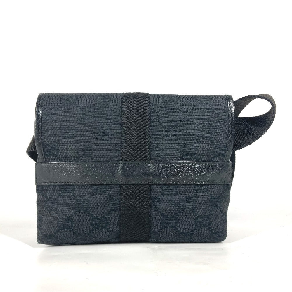 Gucci Sling Bag 131236 Gg Canvas / Leather Black Cross Gg Unisex(Unisex)
