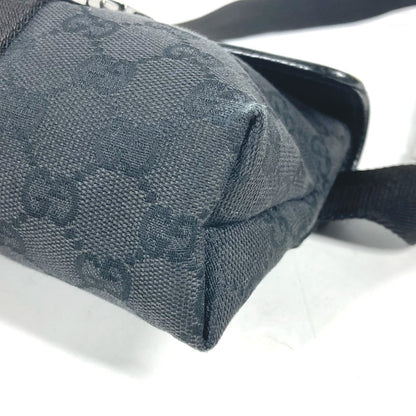 Gucci Sling Bag 131236 Gg Canvas / Leather Black Cross Gg Unisex(Unisex)